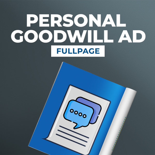 Personal Goodwill Ad