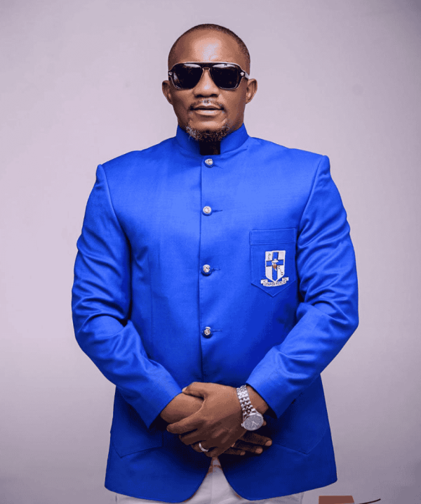 6-Button Clergy- Fashion Jacket, Long sleeve, Blue
